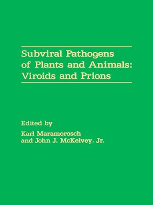 cover image of Subviral Pathogens of Plants and Animals